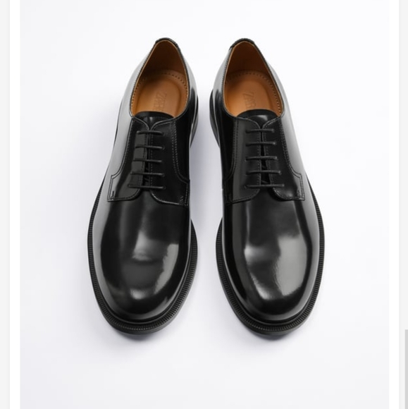 Zara Other - Zara Men’s black formal GLOSSY FINISH LEATHER SHOES